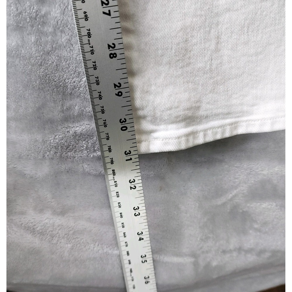 J.Crew Jeans Womens Size 28 White Denim Trousers Wide Leg Stretch Patch Pocket - Picture 11 of 12